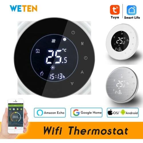 Tuya Smart WiFi Thermostat Temperature Controller for Water Gas Boiler Electric floor Heating Works with Alexa Google Home