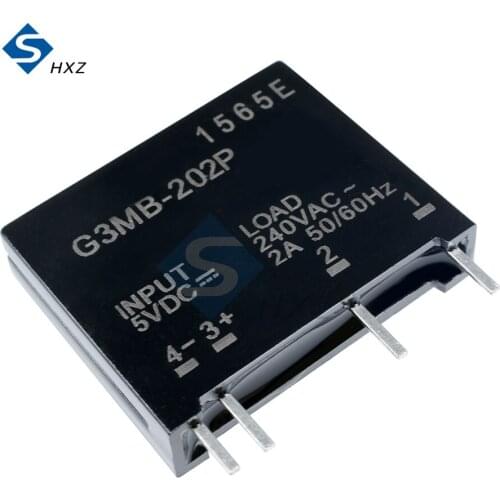 24V 12V 5V-G3MB-202P Solid State Relay Module PCB Mounting SIP SSR AC 240V 2A Snubber Circuit Resistor DC-AC Relay Module