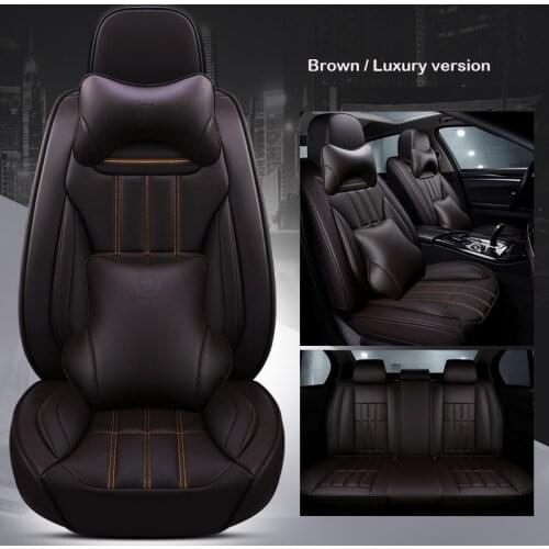 Universal PU Leath car seat cover for Toyota Corolla Camry Rav4 Auris Prius Yalis Avensis chr sticker accessories car-styling