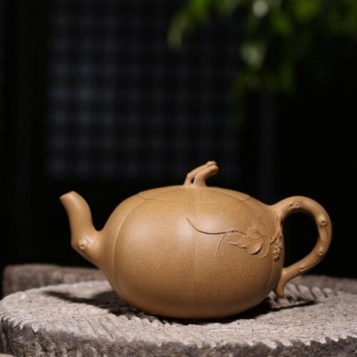 High-grade manual recommended Portuguese melon flower pot famous craftsmen certificate of full set of tea service