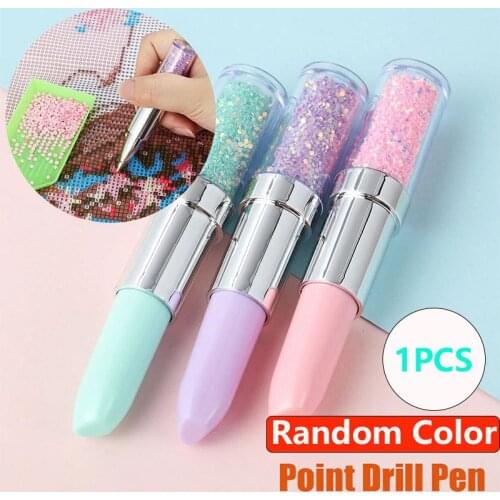 1PCS Lipstick Shape DIY Diamond Painting Tool Point Drill Pen Diamond Pens Diamond Embroidery Mosaic Sewing Crafts Accessories