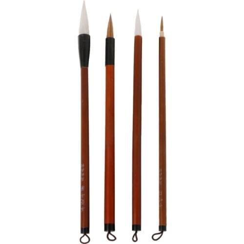 4Pcs Chinese Painting Brushes Artist Drawing Brush For Watercolor Painting Brush