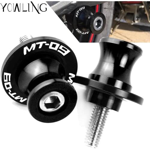 6MM For YAMAHA MT09 FZ09 FJ-09 MT-09 TRACER 2014 2015 2016 2017 2018 Motorcycle accessories Swingarm Spools slider stand screws