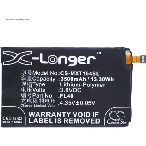 Cameron Sino 3500mAh Battery FL40 for Motorola Droid Maxx 2, Moto X 3a, Moto X Play, XT1560, XT1561, XT1562, XT1563, XT1565