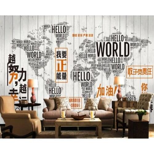Beibehang papier peint mural 3d Custom wall sticker wallpaper map decoration mural background wall 3d bedroom mural Vinyl wall