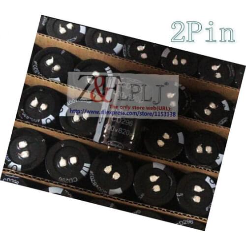 CD296 400V/820UF 30X60MM / CD29H 400V820UF 35*70MM long life Electrolytic capacitor 820UF 400V 2PIN New Original 5pcs/lot