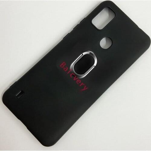 For ZTE BLADE A51 Case Metal Ring Holder Magnetic car Silicone Phone Case On for Zte Blade A51