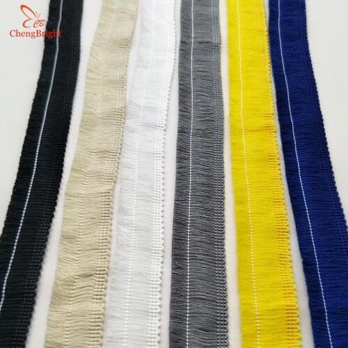 ChengBright New 20Yards Polyester Lace Tassel Fringe Lace Trim Ribbon apparel Stage Garment Curtain Accessories 2.5cm Width Diy