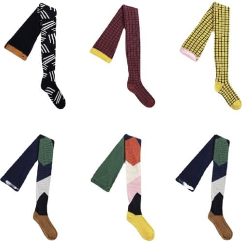 Pre-sale Kids Girls Pantyhose bobo 2021 Autumn Winter Soft Baby Girl Tights Cartoon Warm Children Elastic Tights Stockings