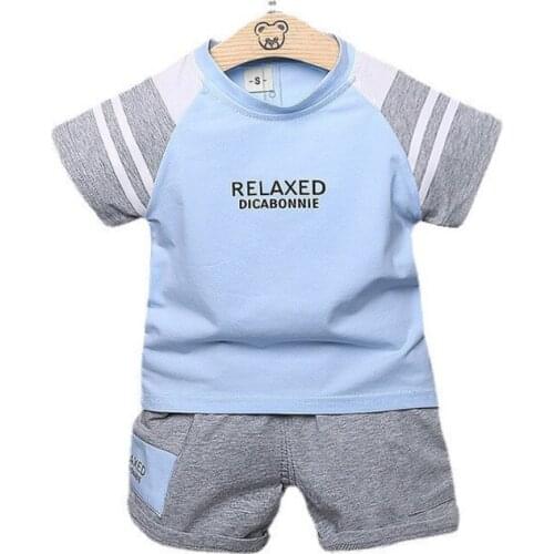 Kids Fashion Infant Clothing Summer Children Clothes Baby Boys Girls Cotton T Shirt Shorts 2Pcs/sets Toddler Casual Sportswear