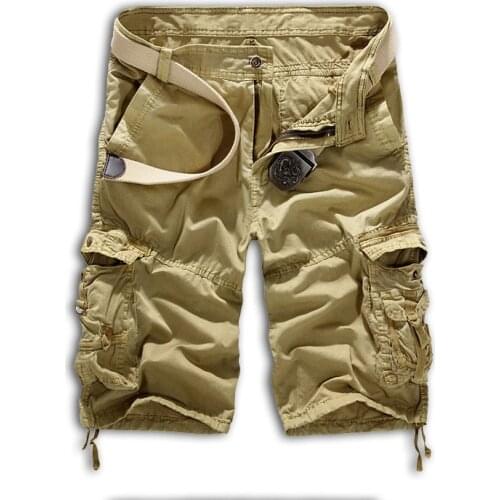 Fashion Style Male Military Camouflage Overalls New Loose Casual Beach Pants Multi Pockets bermudas masculina de marca