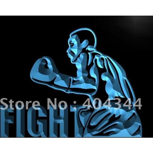 LB918- Boxing Fight Fighter Bar Beer Decor Light Sign home decor crafts