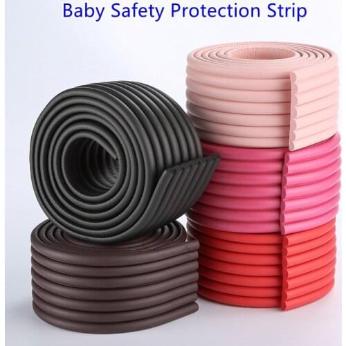 2M Anti-collision Strip Table Desk Edge Guard Strip Corner Protector Safety For Baby Furniture Protection Strip Send Wide Glue