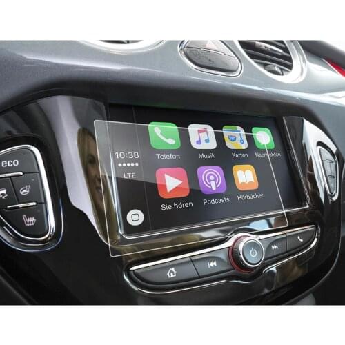 LFOTPP For Zafira IntelliLink R4.0 7Inch 2017 2018 Car Navigation Display Tempered Glass Screen Protector Auto Protect Sticker