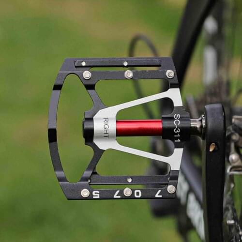 1Pair Bike Pedals Detachable Non-slip Aluminium Alloy 3 Bearing Ultralight Road Bicycle Pedals Labor-saving Cycling Accessories