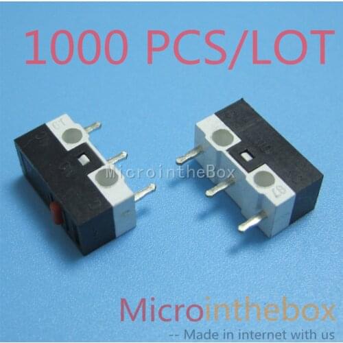 Micro Switch Mouse Switch Click 1000PCS DIP 3P mouse button over 1 million click life cycle