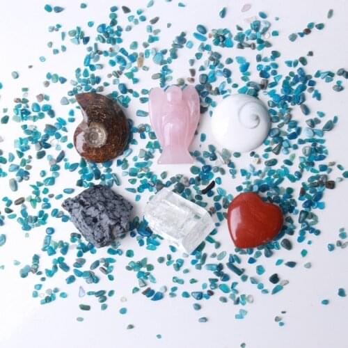 A lot of Mineral Crystal Angel figurines rough gemstone reiki healing gifts