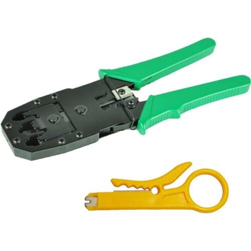 Multi Tool RJ45 RJ11 Wire Cable Crimper Crimp PC Network Hand Tools RJ45 crimping plier UTP/STP stripper cutter insertion tool