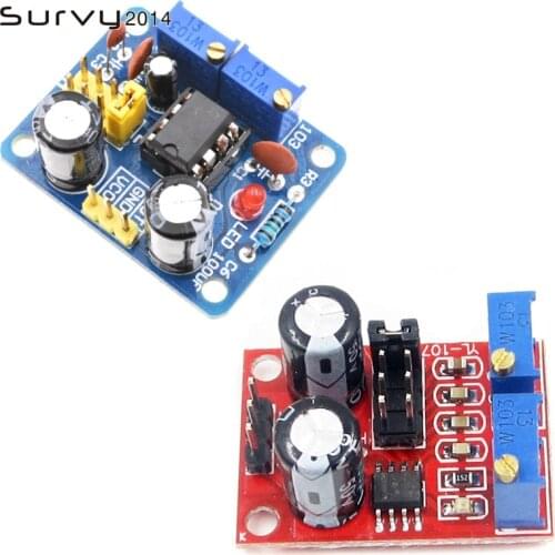 NE555 Pulse Frequency Duty Cycle Square Wave Rectangular Wave Signal Generator Adjustable 555 Board NE555P Module