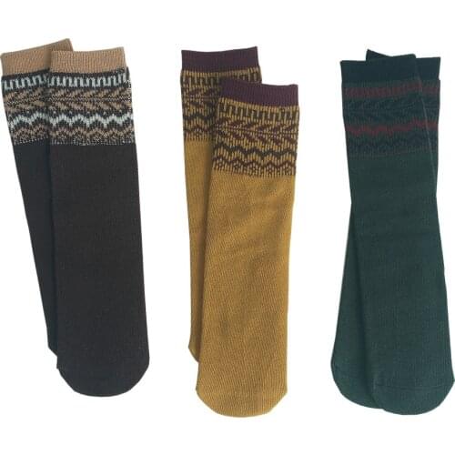 3 Pairs/Set Autumn Winter Cotton Baby Socks European Retro Breathable Kids Boys Girls Knee Socks for 1-12Y Children