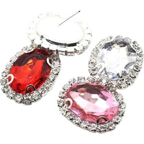 New Hot Sale 5Pcs32 * 25MM Oval Acrylic Button, Wedding Decoration, Cassette, Sewing Accessories DIY Jewelry Accessories