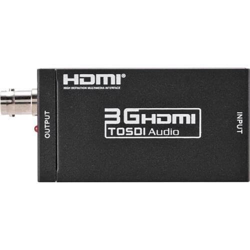 Newest Mini HD 3G HDMI to SDI Box Converter Adapter Support HD-SDI / 3G-SDI Signals Showing for HDTV HD Display