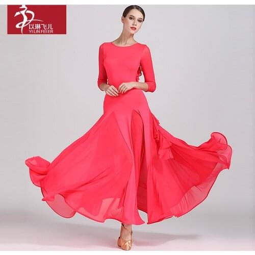 New ballroom dance competition dress dance ballroom waltz dresses standard dance dress women ballroom dress S9035