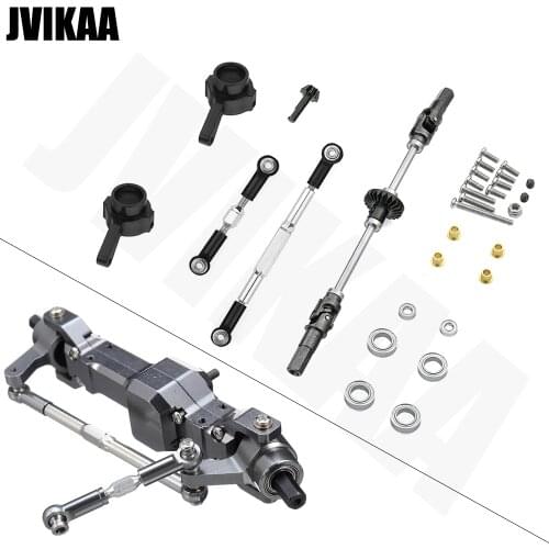 Upgrade Metal Front Axle for WPL B14 B24 B-24 C14 C24 C-24 B16 B36 Q60 1/16 RC Car Spare Parts Metal Gear Bridge Axle