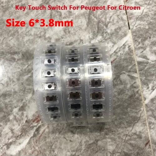 OkeyTech Car Accessories Size 6*3.8mm Touch Switch For Peugeot For Citroen For Opel Tactile Switch Push Button Wholesale Price