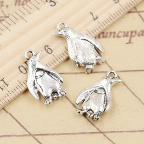 20pcs Charms animal penguin 20x12mm Tibetan Silver Color Pendants Antique Jewelry Making DIY Handmade Craft