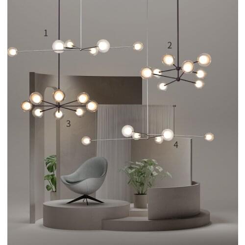 Nordic luminaria pendente pendant lights glass ball LED pendant lights bedroom luminaire suspendu lustre pendente