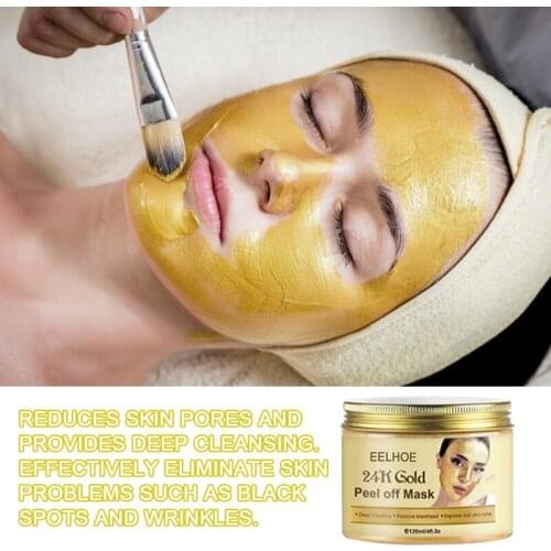 24k Gold Neck Face Mask Serum Fade Neck lines Cream Snail Golden Deep Moisturizing Sleeping Mask Skin Care Cream Need Wash TSLM2