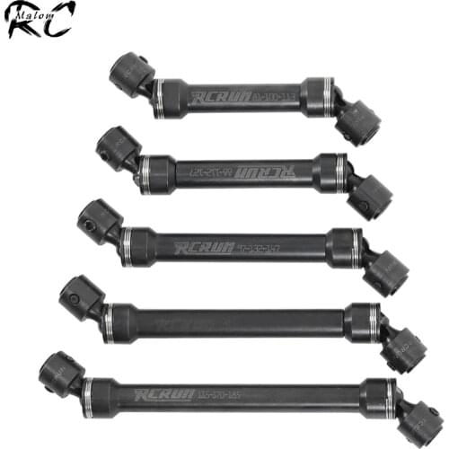 RCRUN Hardened Steel 80-170mm Universal CVD Drive Shaft for 1/10 RC Crawler Axial SCX10 90046 WRAITH TRX4 TRX-6 Slash REMO GEN8