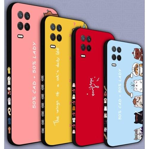 Cute Bear Silicone Case For OPPO Realme 8 Q3 Pro Q3i V13 V15 Soft Back Cover Shell For Realme GT Neo