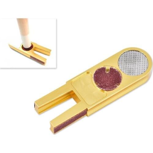 U-shaped Table Billiards Polishing Outdoor Sport Snooker Shaper Pool Tool Cue Tip Trimmer