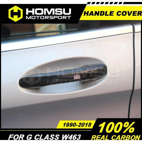 Carbon Handle cover for Merce-des Ben-z C Class W205 C180i C200i C250i C300i 2015-2018 carbon fiber Handle cover For C Class