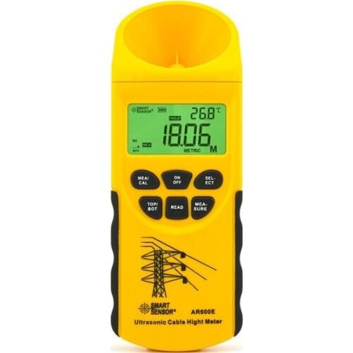 Ultrasonic cable height meter AR600E cable height meter Overhead line distance meter height meter test range 3-23M