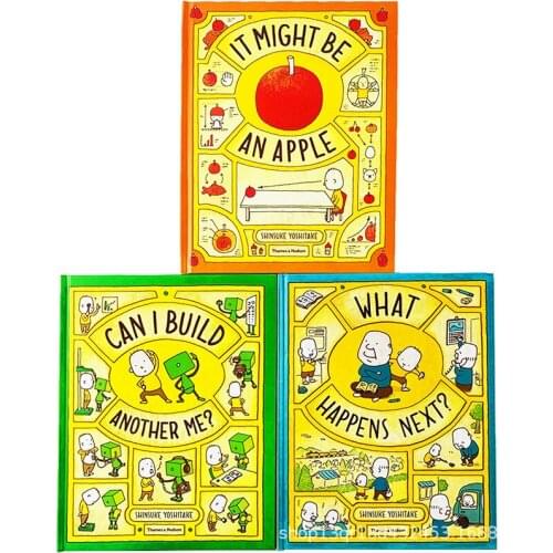 3 Books/Set Can I Build Another Me + It Might Be An Apple + What Happens Next English Children Philosophy Picture Books