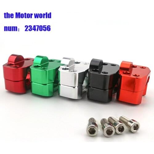 4 colors Pair 1 1/8" CNC Aluminum Motorcycle Handlebar Risers 28mm Adjustable Fat Bar Clamps Universal for Motorcycle