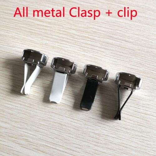 5pcs All metal Clasp + clip Car Air Freshener Air Diffuser Air Conditioning Vent Clip Auto Perfume Container Perfume Case
