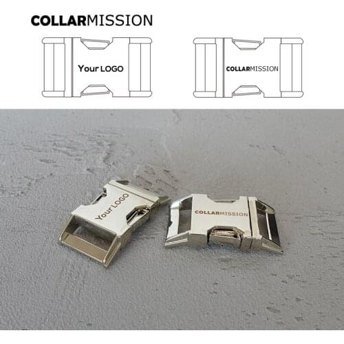 50pcs/lot Engraved buckle, We provide laser engraving service customize LOGO 25mm 4 Colours