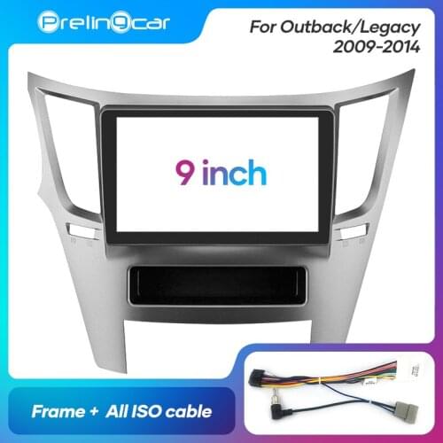 1Din 2Din Car DVD Navigation Radio Fascia Frame For Outback Legacy 2009-2014 Stereo Receiver Player Panel Dash Trim Kits