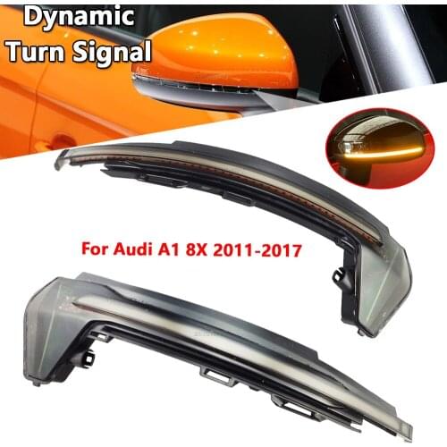 Car LED Dynamic Turn Signal Light For Audi A1 8X 2011 2012 2013 2014 2015 2016 2017 Side Wing Mirror Flasher Indicator Blinker