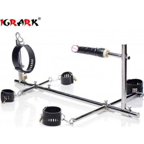 BDSM Bondage K9 Frame Leather Collar Ankle Cuffs Handcuffs For Sex Adult Games Slave Restraints Black Dildo Sex Toys For Couples