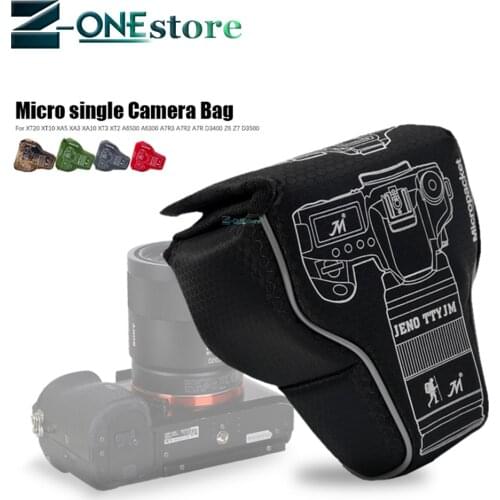 Portable Camera Bag Protective case for Sony A6500 A6300 A6100 A6000 A5100 A3500 A7S A7R3 A7R2 A7R Mirrorless System Camera