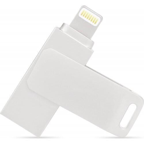 Metal Pen Drive 128GB 256GB USB 3.0 OTG Flash Drive 64GB Lightning to U Disk For iPhone iPad iPod Memory Stick 32GB 16GB 8GB