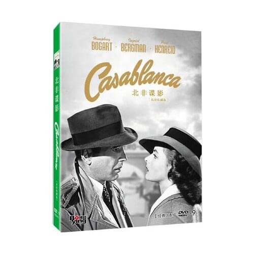 The Film Casablanca 1 DVD Disc Box Set America Love Movie 1942 Cinema Show English Chinese French Korean Japanese Spanish Thai
