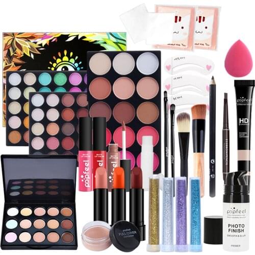 30Pcs All in One Makeup Kit Makeup Gift Set Cosmetic Starter Kit 30pcs makeup set female beginner student novice full set of lig
