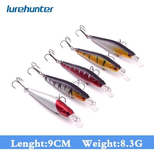 Fishing Lure Minnow Lure Wobber JIG Floating 7.9g 8cm 5 Colors Hard Bait Crankbait 5Pcs/lot
