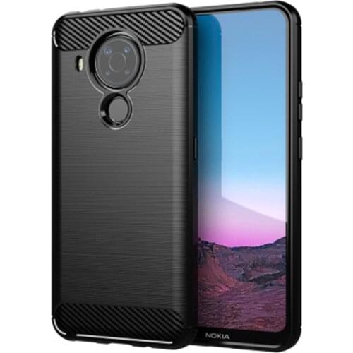 For Nokia 5.4 6.39" 2020 TA-1333, TA-1340 Carbon Fiber Cover Phone Bumper Case Full Protection Shockproof Anti Drop Shell